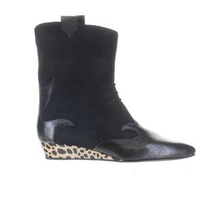 GIUSEPPE ZANOTTI HADLEY SUEDE LEATHER WESTERN WEDGE BOOTS NWT EUR 36.5 US 6.5